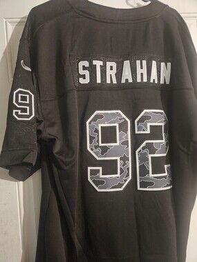 NFL Black Strahan #92 Camo-Number Jersey New York Giants
